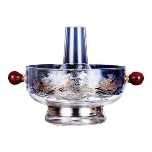 玻璃火锅家用围炉电陶炉插电老式涮羊肉老北京鸳鸯锅港式打边炉