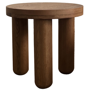 HITCHCOCK Side Table小边桌咖啡桌简约北欧中古实木圆形茶几边几