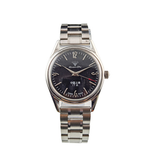 上海钻石牌手表机械表手动上发条老国产库存复古腕表17钻8120机芯