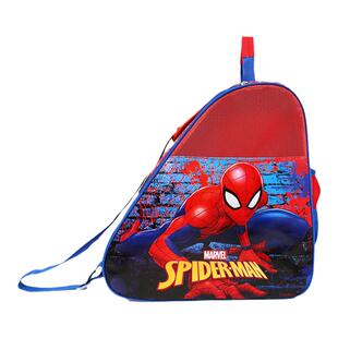 蜘蛛侠儿童轮滑鞋收纳包轮滑包三层护具包溜冰鞋旱冰鞋轮滑鞋袋子