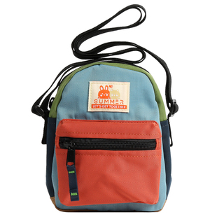 韩系儿童斜背包百搭挎包可爱迷你小包女单肩斜挎包男童轻便手机包