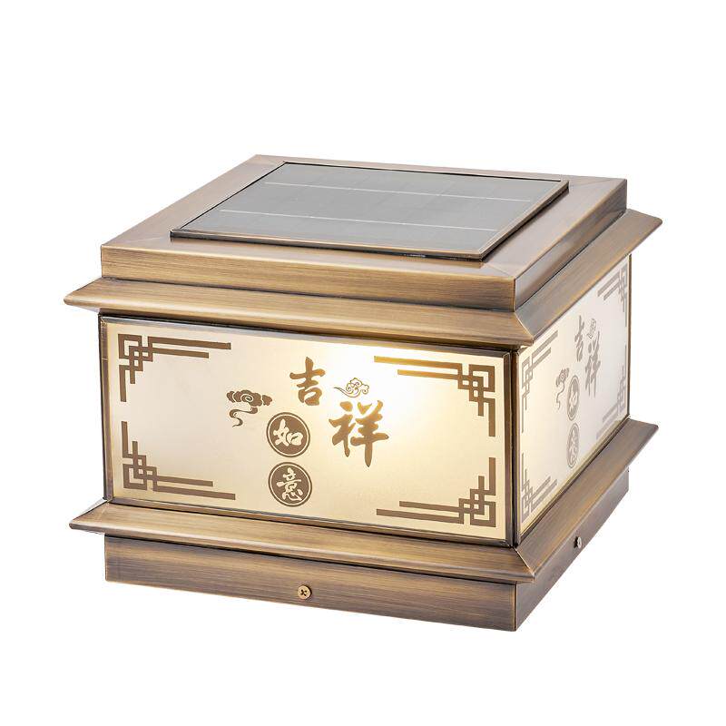 太阳能柱头灯奥乙免布线