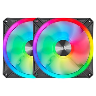 美商海盗船iCUE LINK RX140 RGB14cm风扇智能拼接电脑散热风扇