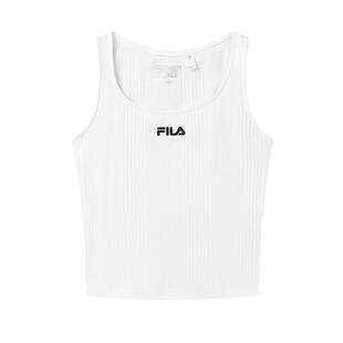 FILA斐乐官方女子罗纹小背心夏时尚简约休闲修身针织背心