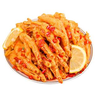 呷卤酸辣无骨鸡爪500g罐装网红柠檬全去骨凤爪泡椒鸡脚零食小吃