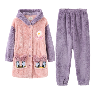 雪俐珊瑚绒家居服睡衣