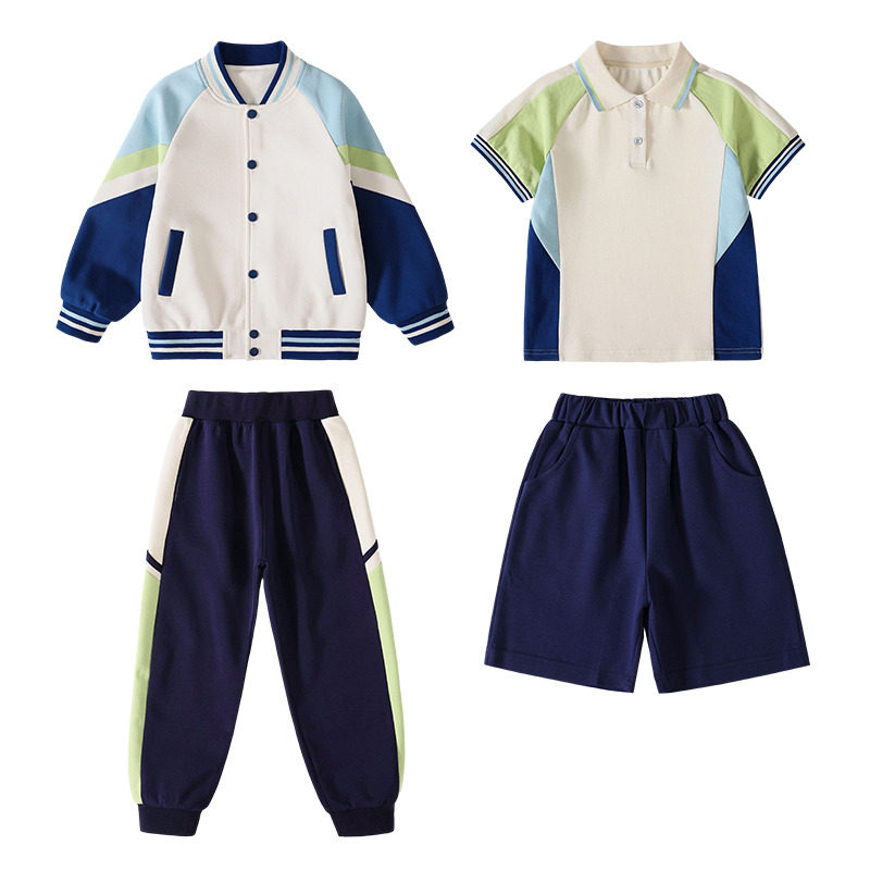 小学生校服2025新款儿童春秋幼儿园园服休闲初中生运动会夏季套装