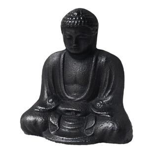 日本进口南部铁器手作佛像如来佛 阿弥陀佛 铸铁书镇镇纸小摆件