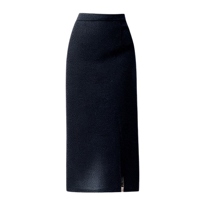 大码毛呢半身裙长裙针织包臀裙