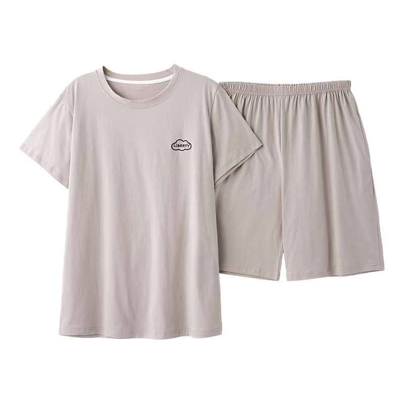 睡衣男士2025新款100%纯棉休闲薄款短袖短裤夏季家居服套装可外穿