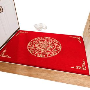 大江入户门地垫新中式进门地毯家用红色2026新款脚垫新年门口门垫