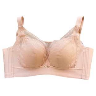 大胸D杯无钢圈聚拢调整薄全罩文胸蜂巢按摩收副防下垂乳性感内衣