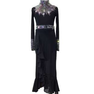 薇妮拉丁舞比赛服专业新款练功演出服女成年高级表演赛服量身定制