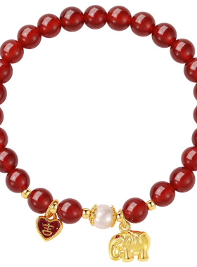 DODOGOGO红玛瑙手链女款轻奢小众