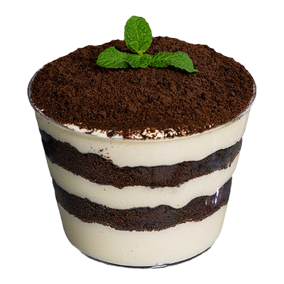 蛋糕带盖酸奶透明塑料甜品木糠杯