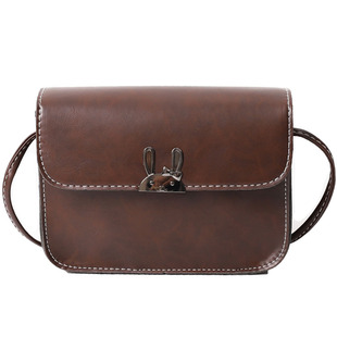 学生可爱皮包小包包女2025新款夏季斜挎包小方包百搭简约复古单肩