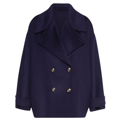 MARELLA 2025秋冬女装短款双排扣绵羊毛毛呢外套夹克3086065102