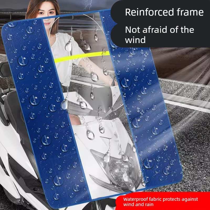 电动摩托车前挡风板冬季透明防雨防风罩踏板电瓶车挡雨板四季通用