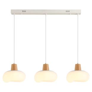 雷士照明奶油风全光谱护眼餐厅吊灯吧台卧室书房原木风灯具