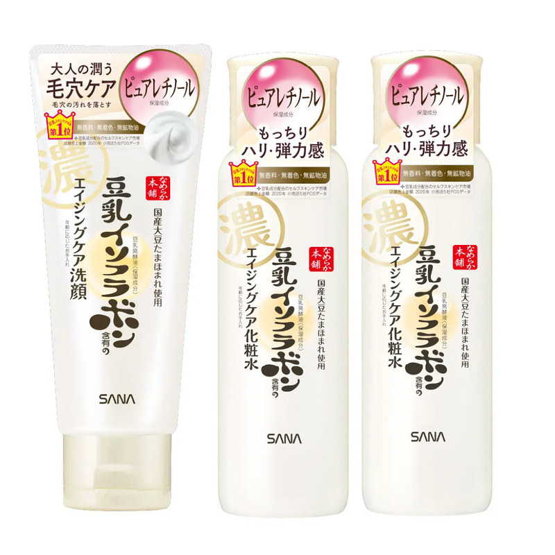 日本sana豆乳水乳套装抗初老细纹