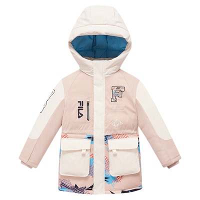 FILA斐乐中长款防泼水羽绒服