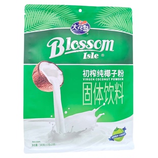 海南特产大花岛初榨纯椰子粉340g传统工艺代餐独立小条