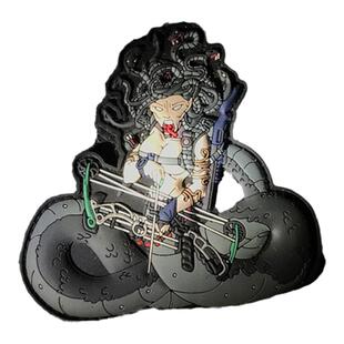 德国patchlab进口魔术贴美杜莎士气章变色龙臂章死神魔术贴背包章