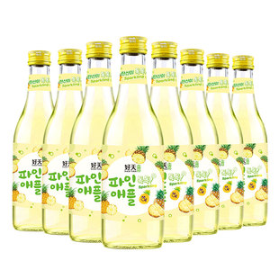 好天好饮韩国原装进口烧酒菠萝气泡口味女生低度微醺360ml*6瓶