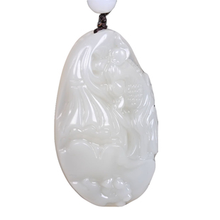 新疆和田白玉鱼 籽料玉鱼手把件挂件玉鱼手玩件腰件