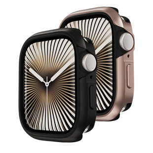 美国MagEasy适用苹果手表Apple Watch11代防摔手表壳iwatch10铝合金电镀磨砂全包手表套手表带配件42/46mm