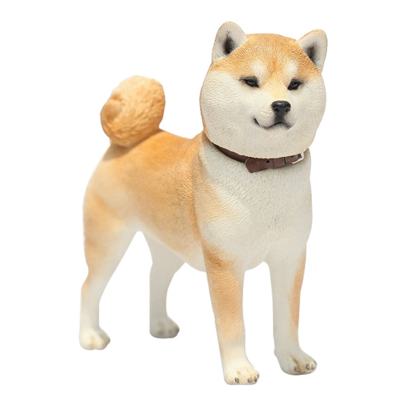 JXK 1/6换头柴犬模型 仿真兵人动物手办摆件创意萌宠潮玩周边