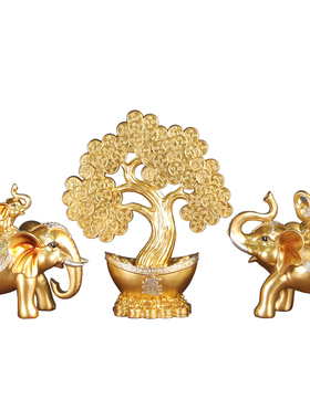 聚财大象玄关喜庆风镇宅家居摆设