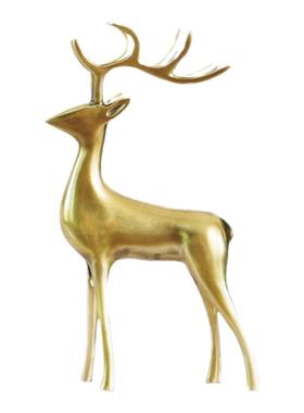 创意摆件麋鹿烛台费灵家居黄铜