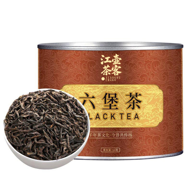江壶茶客 广西梧州六堡茶13年陈香黑茶官方旗舰店散装自己喝茶叶