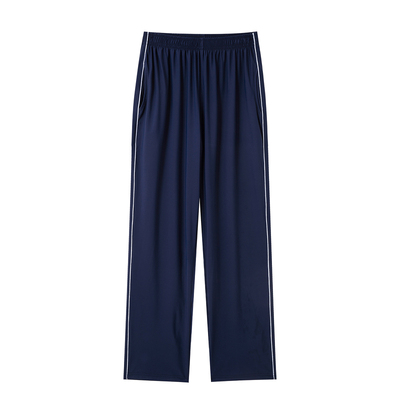 秋冬款加绒加厚藏青色校服裤