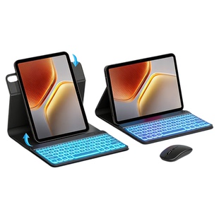 2025新款vivo pad键盘鼠标套装保护套iqoo旋转全包pad2/3/5e pro平板保护壳防摔360度air11.5蓝牙13英寸专用