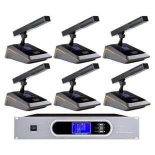 斯文迪有线会议手拉手系统台式鹅颈方杆话筒主席代表会议室麦克风