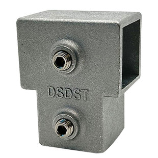 方管连接件不锈钢钢材镀锌20铝合金25方钢管30固定卡扣免焊固定件