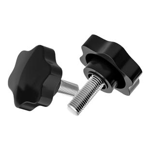 304不锈钢梅花手柄螺丝星形旋钮把手塑料胶头手拧螺栓4M5M8M10M12