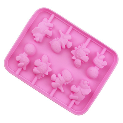 funbeads硅胶棒棒糖恐龙模具