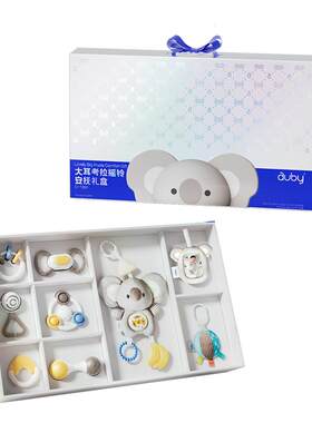 澳贝新品考拉玩偶牙胶摇铃礼盒