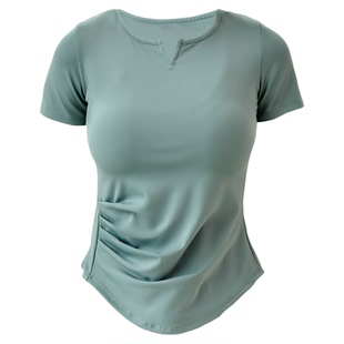 健身服女夏季短袖2025新款休闲穿搭撸铁训练普拉提瑜伽运动套装女