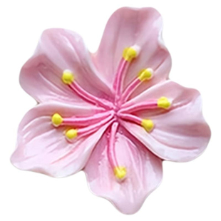 汽车电动车九号仿真桃花3d立体装饰配件遮挡划痕花朵中控台装饰贴