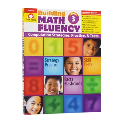 英文原版 Building Math Fluency Grade 3 成材系列 数学达人 三年级 英文版 进口英语原版书籍