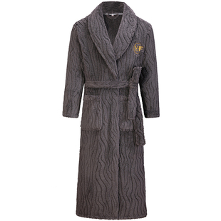 2025冬季新款睡袍男士珊瑚绒长袍加厚睡裙浴袍女士保暖睡衣法兰绒