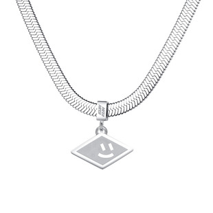 KLINKLIN原创设计感表情蛇骨链笑脸项链锁骨链甜酷男女情侣送礼物