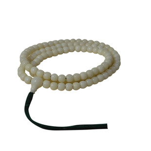 白玉菩提根108颗手串精工高抛老型桶珠手持高密高油直切男女士款