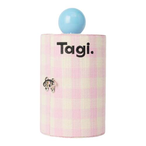 Tagi.机灵信号旋转桌面收纳复古大容量小众首饰盒化妆包