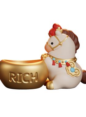 马年招财钥匙玄关收纳摆件入户门放钥匙置物架电视柜桌面装饰手办