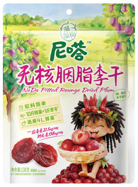 【溜溜梅尼嗒果干】无核胭脂李干水果干配料简单办公休闲零食